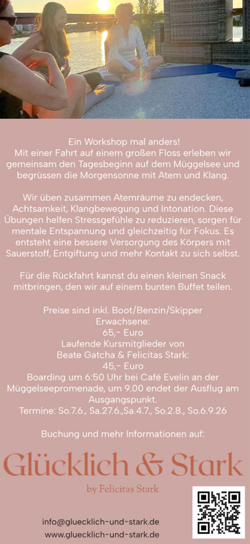 Workshop Atem und Ragas auf dem Flo&szlig;